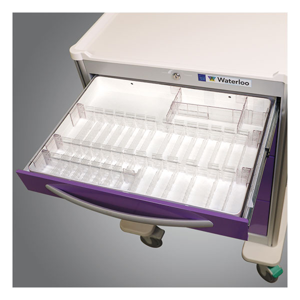 Divider Tray with two rows of ampule holders, 2.5" Tall