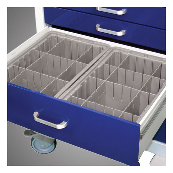 Plastic Tray with Dividers (two fit per 6, 9, 12" drawer)